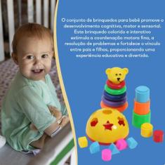 Kit Brinquedo Infantil Educativo Bebê Formas Geométricas - Pica Pau