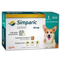 Antipulgas Simparic 1 Comp. - 10 A 20Kg - Zoetis
