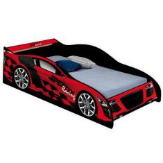 CAMA CARRO SPEEDY INFANTIL VERMELHO J&A Móveis