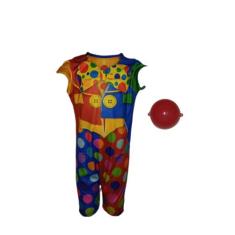 Fantasia Roupa Infantil Palhaço Com Nariz - Fashion Style Infinity, Mu