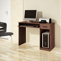 Mesa para Computador Escrivaninha Suporte Teclado Café - Full Economiz