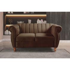 Namoradeira Realeza Sofá Chesterfield Decoração Sala Recepção Estilo Retrô