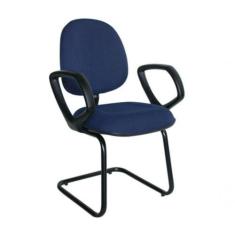 Cadeira Executiva Base Fixa em S Linha Office Plus Azul - OUTRAS MARCA