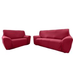 Capa de Sofá MARIA AGARRADINHA 2 e 3 LUGARES Tamanho King Cor 01: Verm