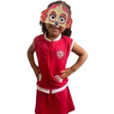 Fantasia Infantil Skye Colete Patrulha Canina C/ Máscara, 10 - 10 Á 12