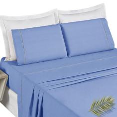 Lençol Casal 3 Peças Algodão 400 Fios Conforto e Qualidade - Gaby enxo