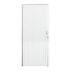 Porta Sanfonada PVC Polifort 210cmx60cm Branco Neve