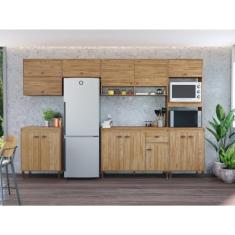 Cozinha Completa 13 Portas 1 Gaveta Mb 9003 Torino Mel