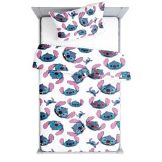 Kit Capa De Travesseiro Com Manta Fofinha Estampada Infantil Unissex Stitch