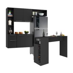 Armário de Cozinha com Mesa Gourmet Sofia Multimóveis MP2197