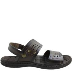 Sandália Masc Pegada Couro Anilina Cravo 131225-02 Tamanho:38;Cor:Marrom