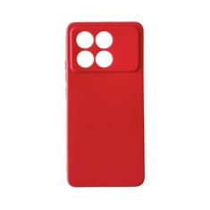 Capa Capinha Aveludada Compatível Para Xiaomi Poco F6 Pro - DB, Vermel