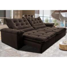 Sofá Retrátil e Reclinável 2,35m Cama inBox Big Fresh com SoftGelD40 V