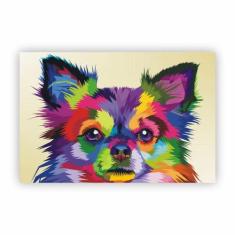 Quadro Canvas Cachorro Chihuahua Animais Decorativo 50X40Cm - Plimshop