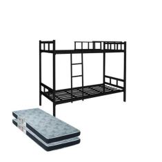 Beliche Em Aço Tubolar C/ 2 Colchões D28 Alojamento, Pousada - JB MOVE