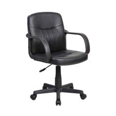 Cadeira de Escritório Secretária Giratória Clean Preta