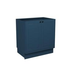 Balcão de Cozinha sem Tampo Évora 2 PT Azul Orion 80 cm - Modern