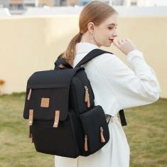 Bolsa land luxury preta com trocador