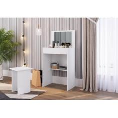 Penteadeira com Espelho Embutido Mimo Branco - Art in Móveis