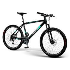 Bicicleta 26 GTS M1 Freio a Disco 21v Suspensão Walk New - GTSM1, Pret