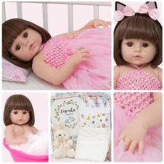 Boneca Estilo Reborn Bailarina Coelhinha Baby Envio Imediato - Cegonha