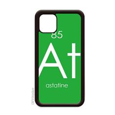 Elementos de Química Tabela de Período de Elementos de Halogênio Astatina para iPhone 12 Pro Max Capa para Apple Mini Mobile Case Shell