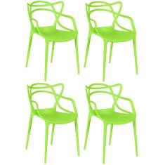 Kit 4 Cadeiras Allegra - Verde