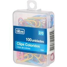 Tilibra - Clips 29mm D302 Cores Sortidas 100 Unidades - 1 un