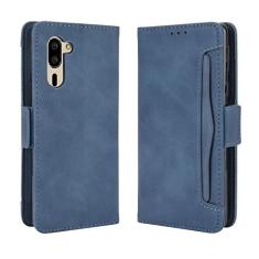 Capa com compartimento para cartão para Sharp Simple Sumaho 5, capa flip de couro para Sharp Simple Sumaho 5, capa magnética retrô para celular, capa carteira com compartimentos para cartão