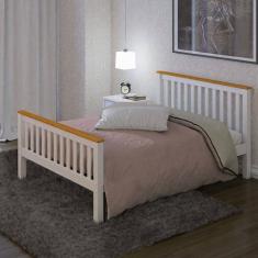 Cama De Casal Merk De Madeira Maciça e Mdf 2,2cm