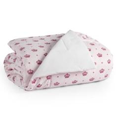 Edredom 100% Algodão para Mini Cama Rose Poá Moderninhos - ENTROU COMP