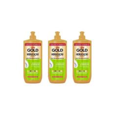 Creme Para Pentear Niely Gold 500Ml Hidrataçao-Kit C/3Un