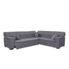 Sofá de Canto Retrátil e Reclinável Magno 2.57x2.37m  - Sofisticato, c