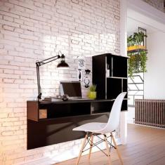 Escrivaninha Bancada Estudo Lilac Moov Preto Fosco - Colibri