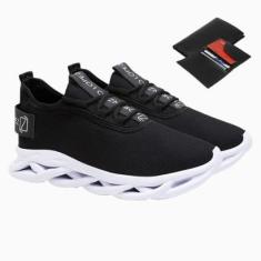 Tênis Masculino Esporte Cardaço Academia Corrida Leve Dia a Dia + Carteira-Masculino