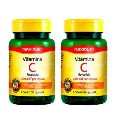 Kit 02 Vitaminas C Revestida 100% Idr Maxinutri 60 Capsulas