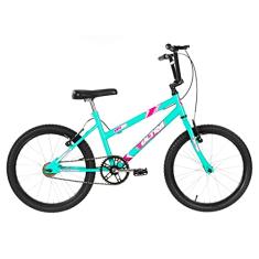 Bicicleta de Passeio Ultra Bikes Esporte Aro 20 Reforçada Freio V-Brake Infantil Juvenil Verde Anis
