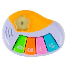 Piano Infantil Teclado Musical Brinquedo Som Bebê Teclas Colorido Pres