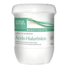Creme De Massagem Acido Hialuronico 650G Dagua Natural - D'agua Natura