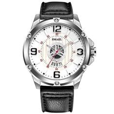 Relógio de Pulso Smael Quartzo Luxuoso 9115 à prova d´água (Cinza)
