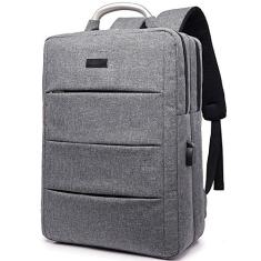 Mochila para laptop Bolsa para computador Mochila de carregamento USB de grande capacidade, tecido Oxford, resistente a rasgos à prova d'água