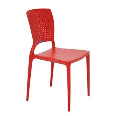 Cadeira Monobloco Safira Vermelha 92048040 Tramontina
