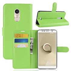 Capa para Alcatel 3C Carteira de Couro Flip Capa para Alcatel 3C Capa de Proteção de Telefone Capa com Design Simplificado