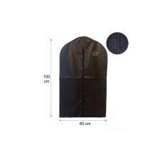 Pacote de capas de terno x6, tecido TNT ecológico preto de 60 x 100 cm