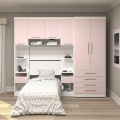 Guarda Roupa Dormitório Modulado Alpes Solteiro - Roupeiro Luciane M02