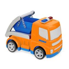 Caminhão road company entulho - usual brinquedos, Laranja