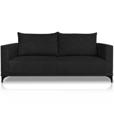 Sofa Nori 3 Lugares Pes De Ferro 200cm Linho Boucle 3304 Ezz