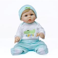 Bebe Reborn Menino 100% Silicone 47 Cm - Lipe - PRO BABY