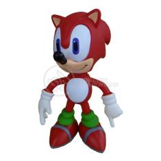Boneco Sonic Red Vermelho Grande Super Size 23Cm - Sonic