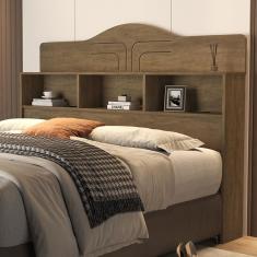 Cabeceira Quarto Vivian Queen Castanho Castanho